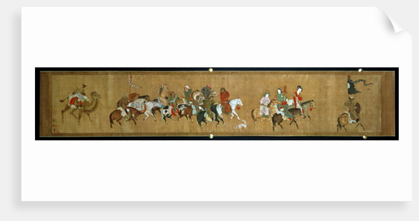 A convoy of Mongols, Chinese, 14th century by School Chinese