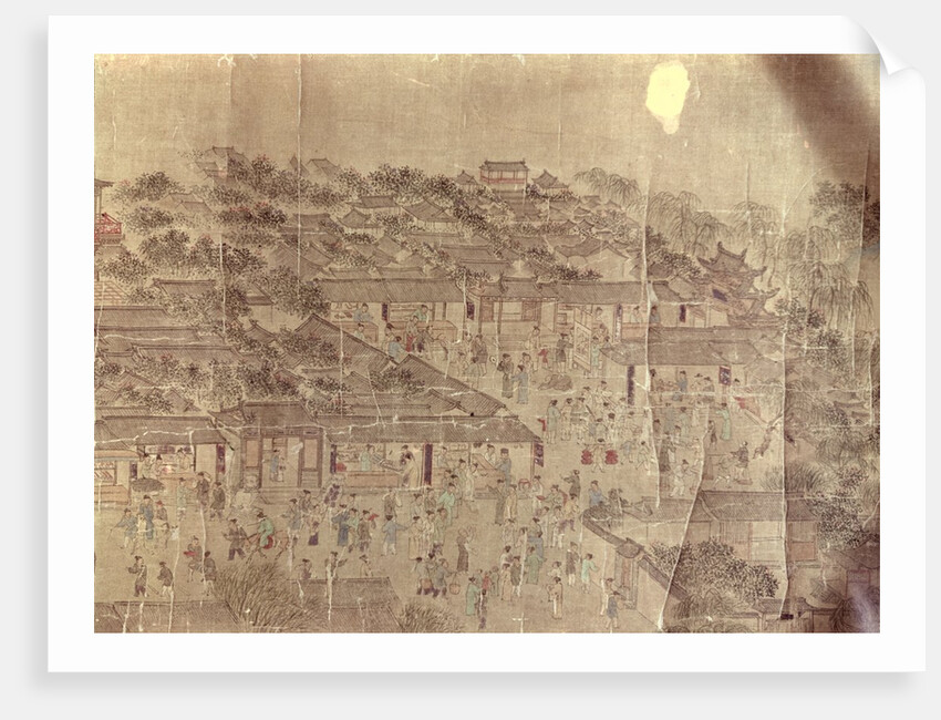 Street scene, Chinese, Ming Dynasty by Anonymous
