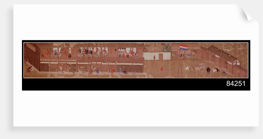 Dutch trading post in Japan by Japanese School