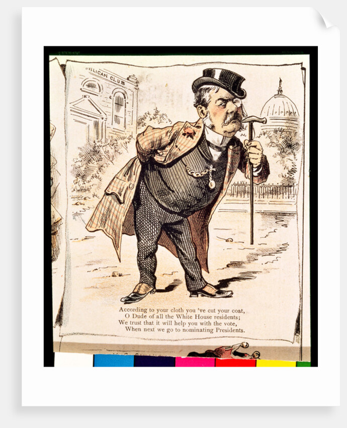 Caricature of Chester Alan Arthur, c.1883 by American School