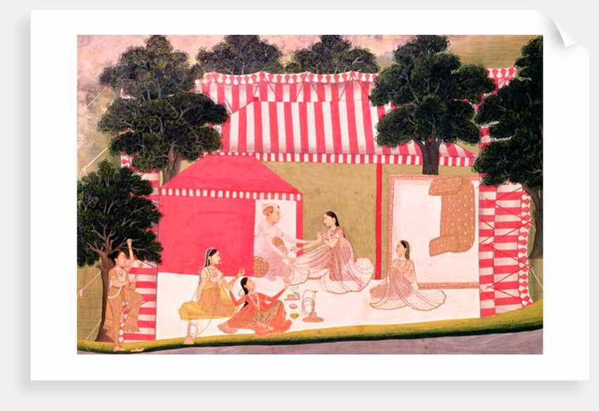 A Prince and his Harem by School Mughal