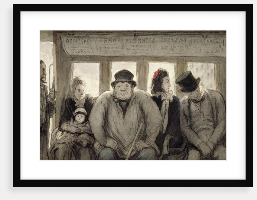 The Omnibus, 1864 by Honore Daumier