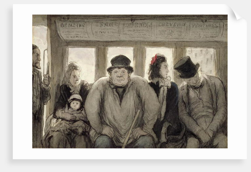 The Omnibus, 1864 by Honore Daumier