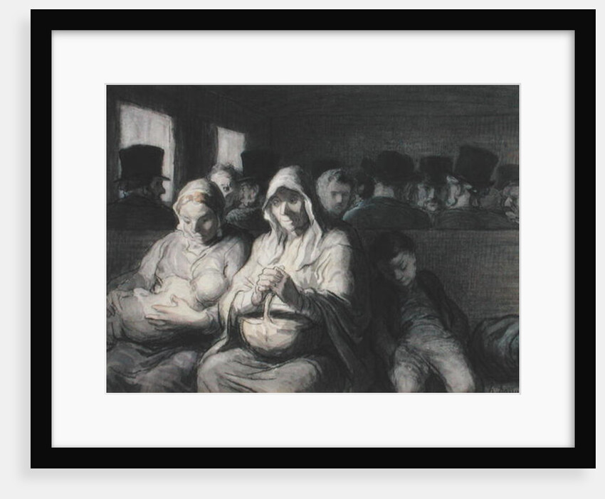 The Third Class Carriage, 1864 by Honore Daumier