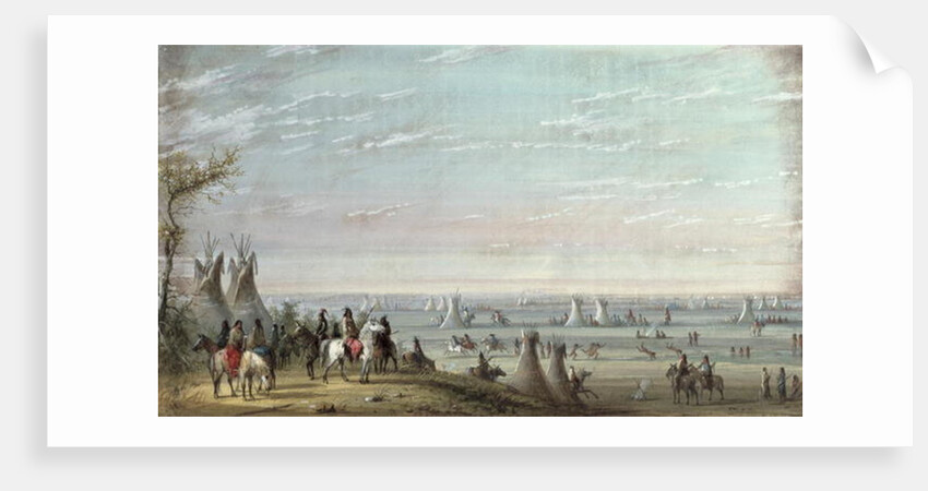 Rendezvous, 1837 by Alfred Jacob Miller