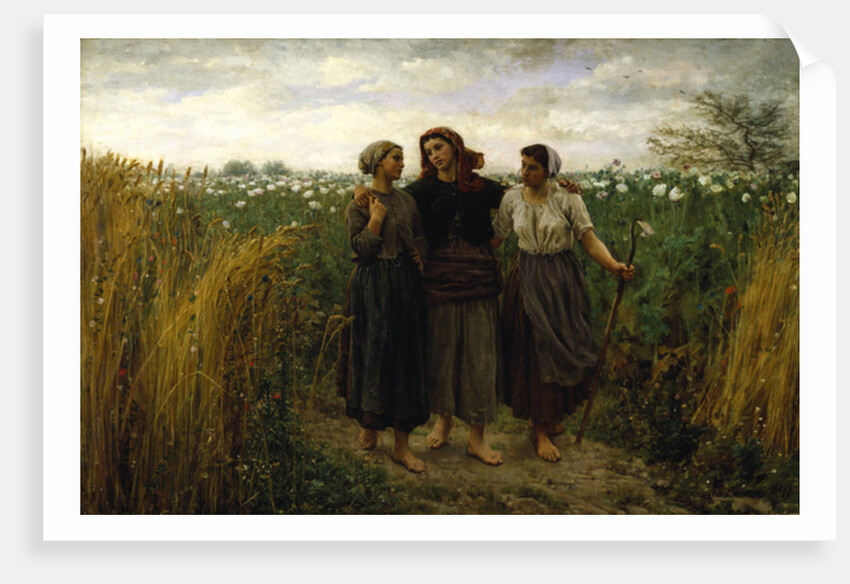 Returning from the Fields, 1871 by Jules Breton