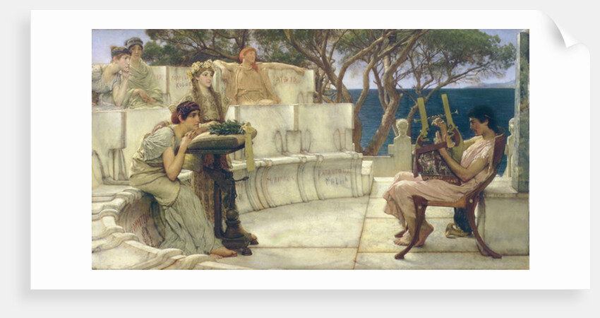 Sappho and Alcaeus, 1881 by Lawrence Alma-Tadema