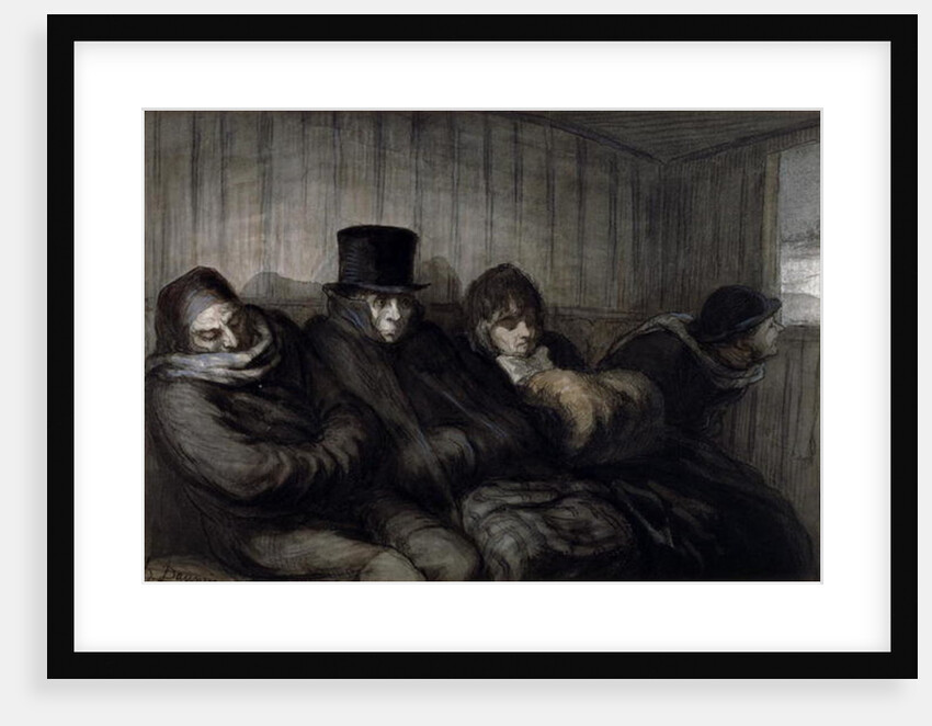 The Second Class Carriage, 1864 by Honore Daumier