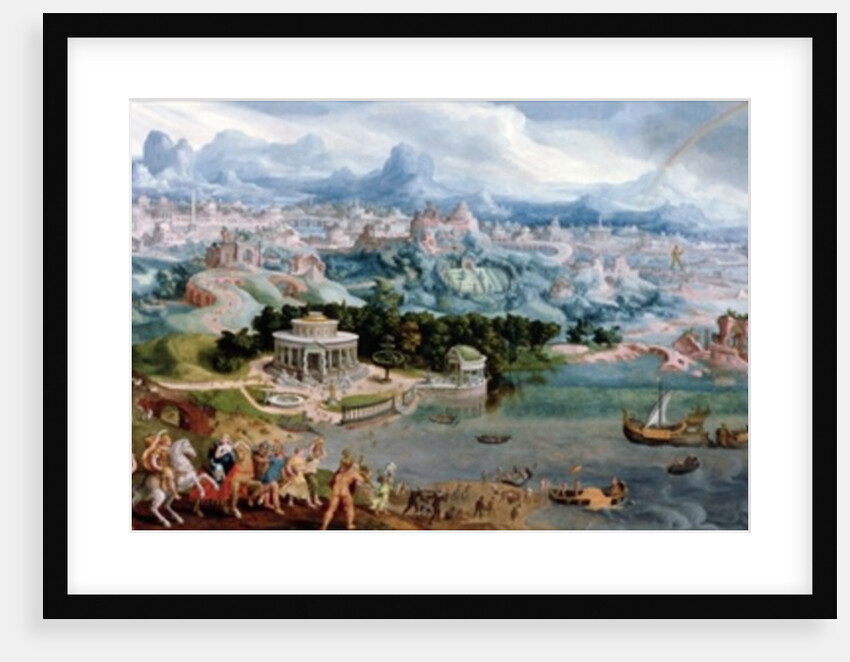 Panoramic Fantasy with the Abduction of Helen, 1535 by Maerten van Heemskerck