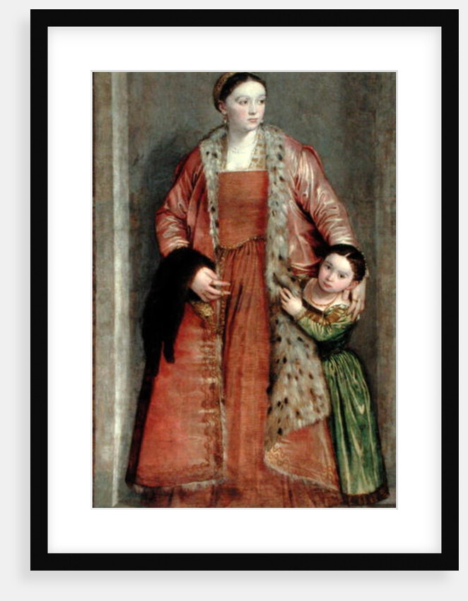 Portrait of Countess Livia da Porto Thiene and her Daughter, Portia, c.1551 by Veronese
