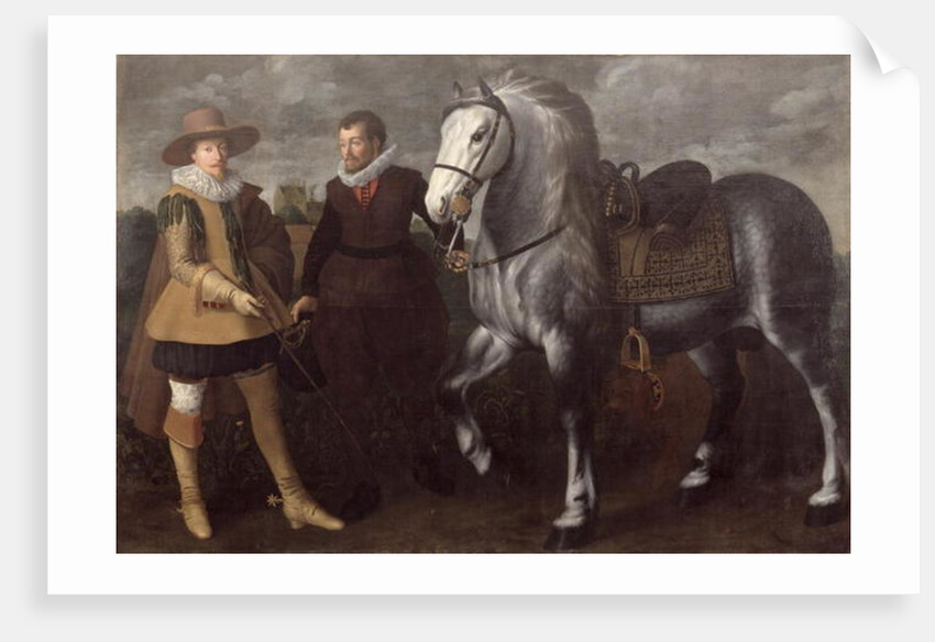 Portrait of a Gentleman with His Horse and Groom, 1624 by Adriaen I van Nieulandt