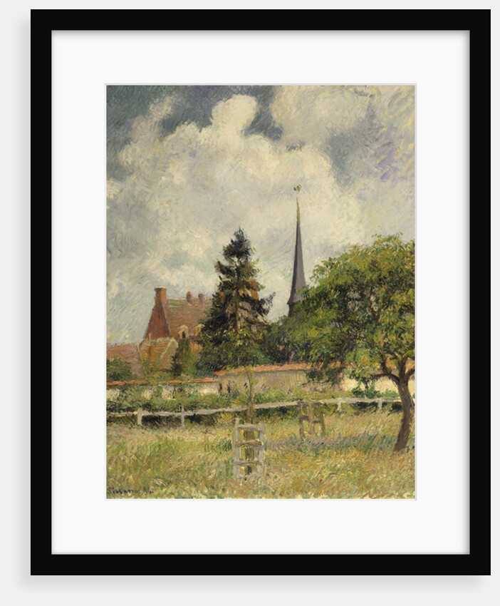 The Church at Eragny, 1884 by Camille Pissarro