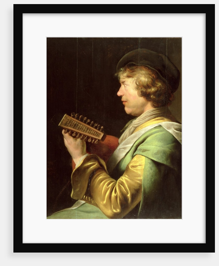 Young Man Playing the Lute by Jan the Elder Lievens