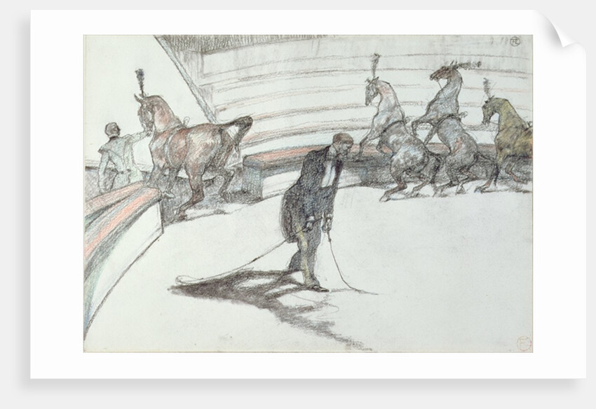 Au Cirque: Chevaux en Liberte, 1899 by Henri de Toulouse-Lautrec