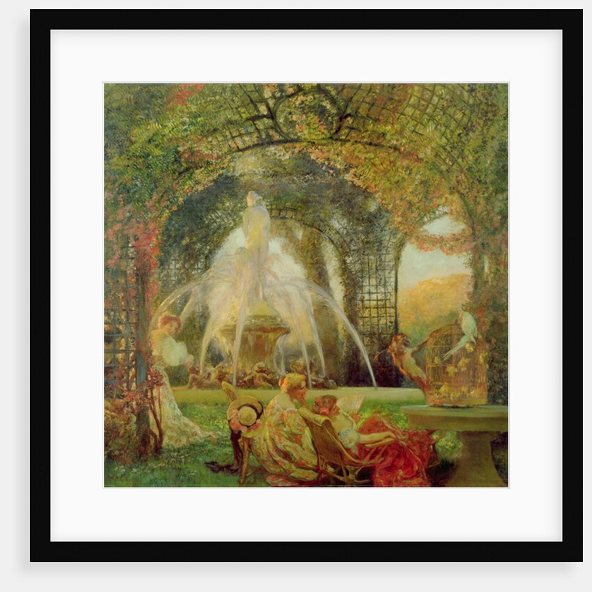 The Arbour, or 'The Conflict', c.1900 by Gaston de La Touche