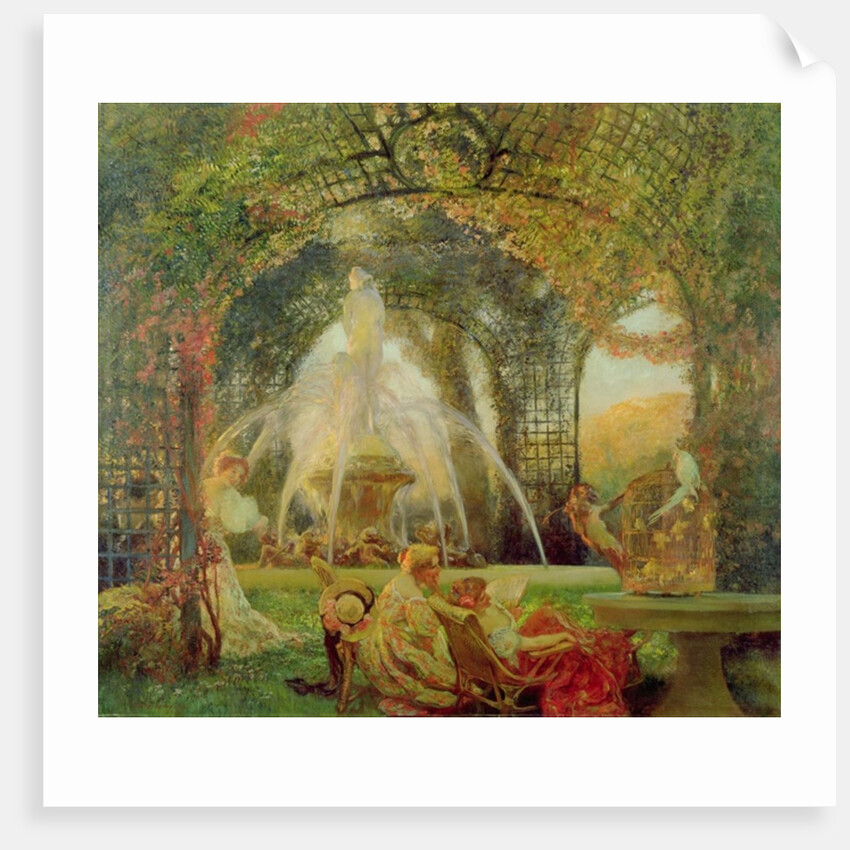 The Arbour, or 'The Conflict', c.1900 by Gaston de La Touche
