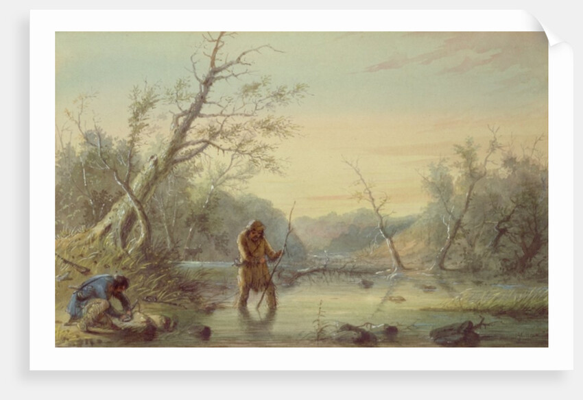 Trapping Beaver, 1858 by Alfred Jacob Miller