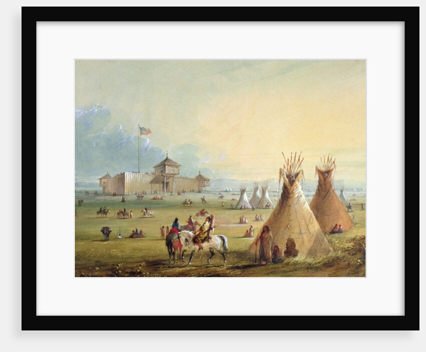 Fort Laramie, 1858-60 by Alfred Jacob Miller