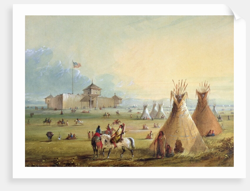 Fort Laramie, 1858-60 by Alfred Jacob Miller