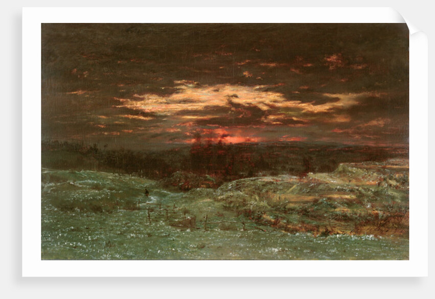 Effet de Givre, 1845 by Theodore Rousseau