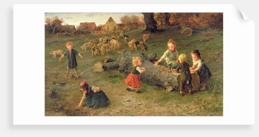 Mud Pies, 1873 by Ludwig Knaus