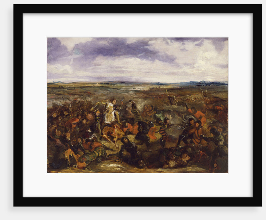 Sketch for The Battle of Poitiers, 1829-30 by Ferdinand Victor Eugene Delacroix