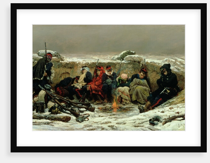 In the Trenches, 1874 by Alphonse Marie de Neuville