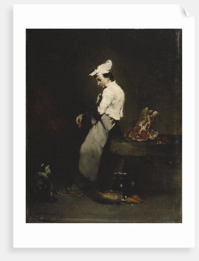 The Young Cook, 1855-70 by Auguste Theodule Ribot
