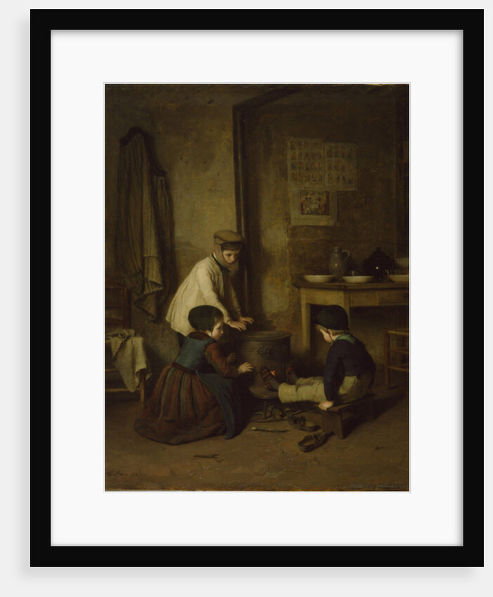 The Cold Day, 1858 by Pierre Edouard Frere