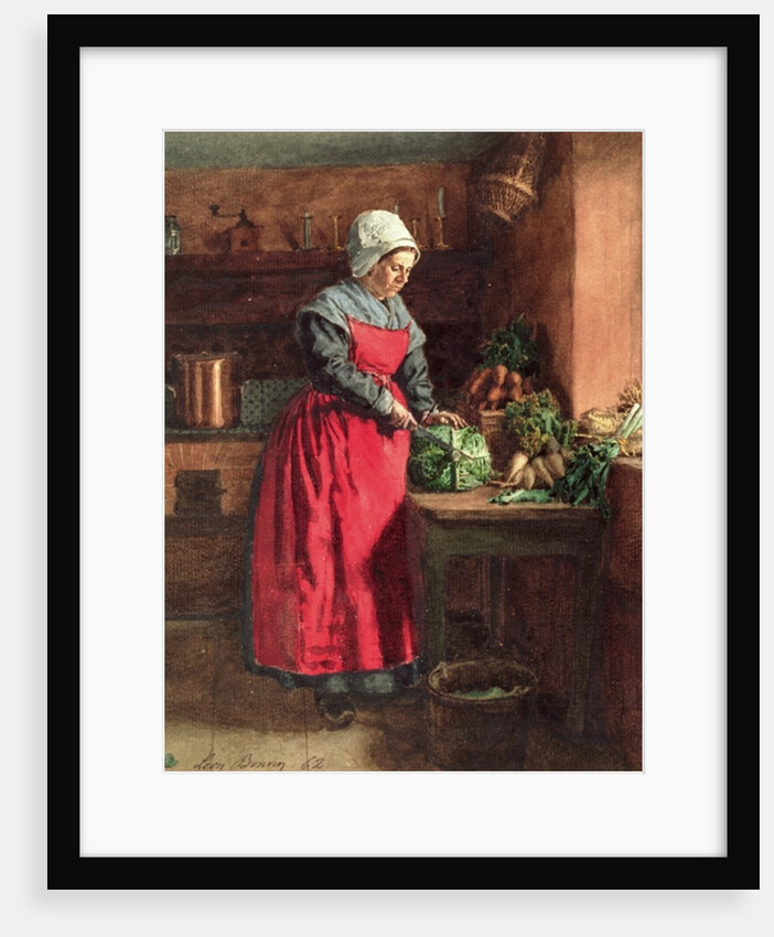 Cook with Red Apron, 1862 by Leon Bonvin