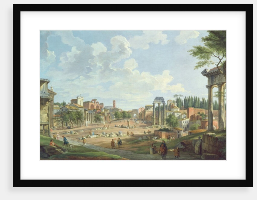 View of the Roman Forum, 1747 by Giovanni Paolo Pannini