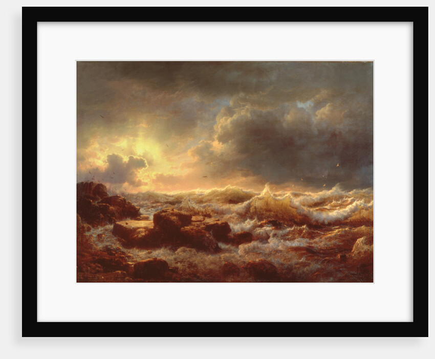 Clearing Up - Coast of Sicily, 1847 by Andreas Achenbach