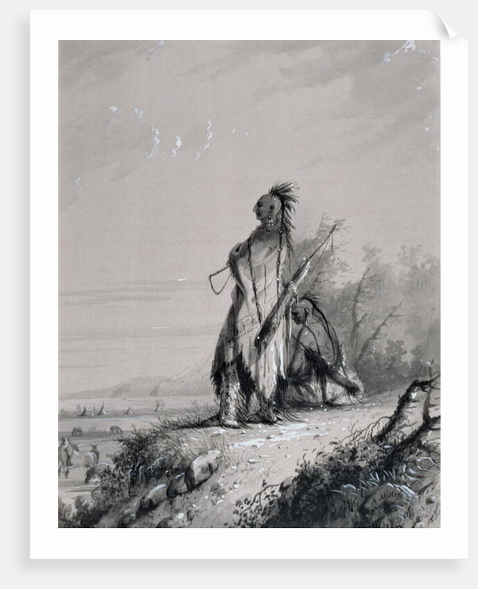 Sioux Indian Guard by Alfred Jacob Miller