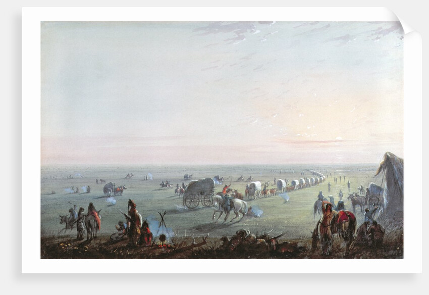 Breaking Up Camp at Sunrise, 1837 by Alfred Jacob Miller