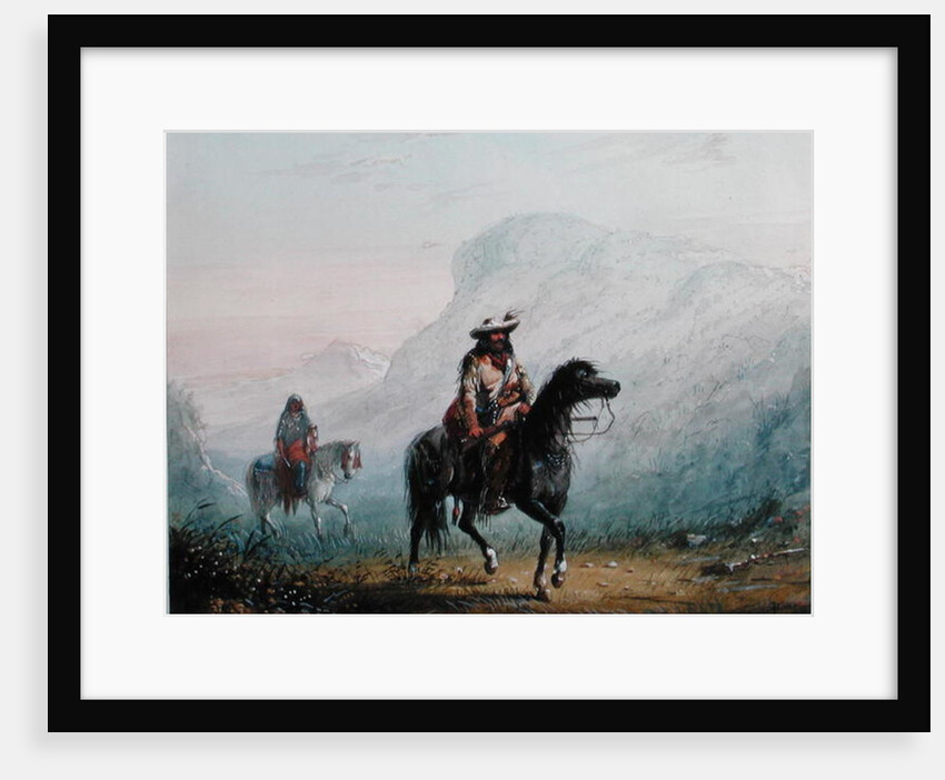 Bourgeois Walker and his Squaw, 1837 by Alfred Jacob Miller