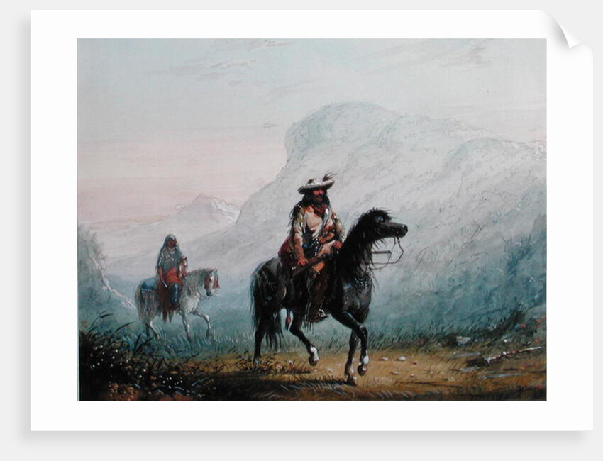 Bourgeois Walker and his Squaw, 1837 by Alfred Jacob Miller