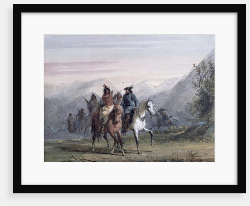 Conversing by Signs, 1837 by Alfred Jacob Miller