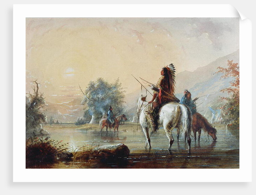 Crow Encampment, 1837 by Alfred Jacob Miller