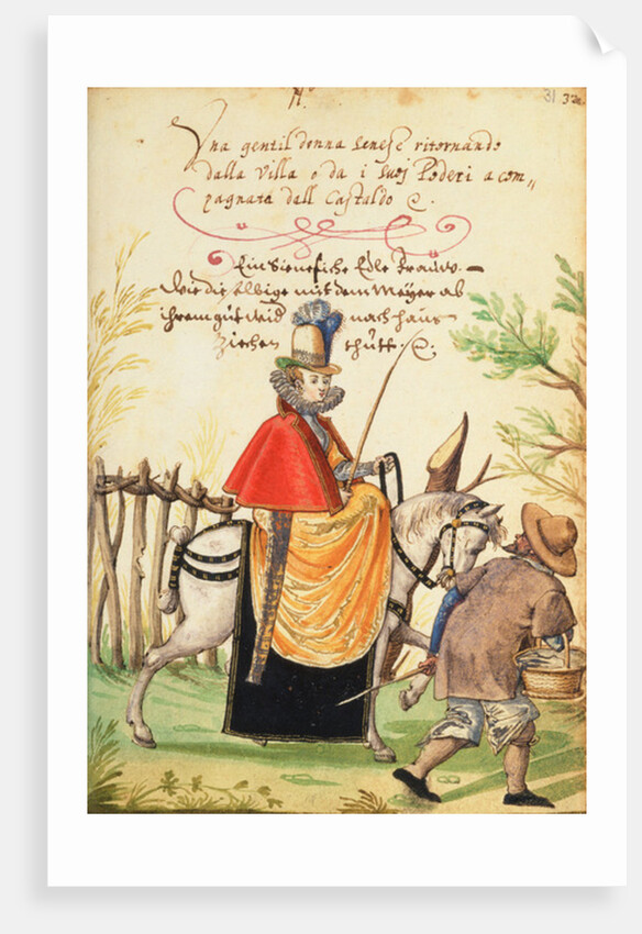 MS W.477 fol.31 Illustration from Kippell's 'Costume Book', c.1588 by Niclauss Kippell