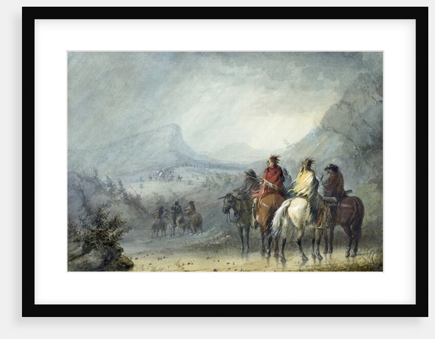 Storm: Waiting for the Caravan, 1858-60 by Alfred Jacob Miller