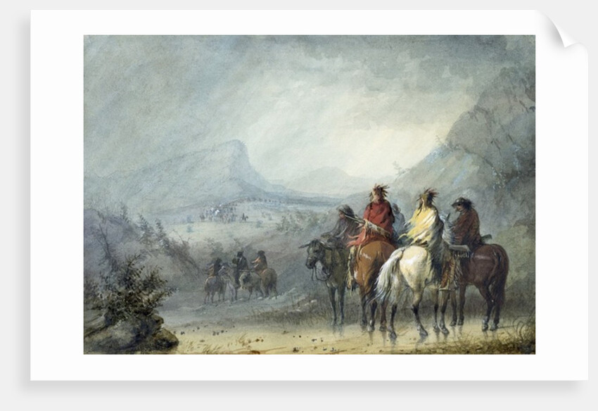 Storm: Waiting for the Caravan, 1858-60 by Alfred Jacob Miller