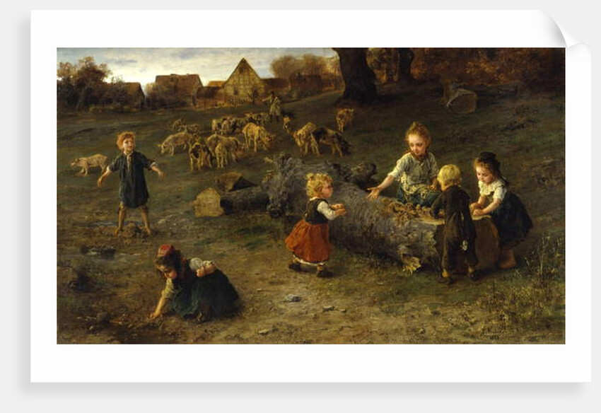 Mud Pies, 1873 by Ludwig Knaus