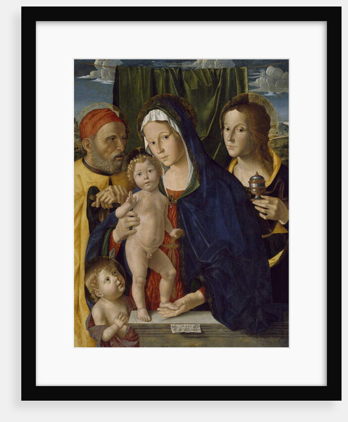 The Holy Family with St.John the Baptist and St.Mary, 1500-5 by Marco Palmezzano