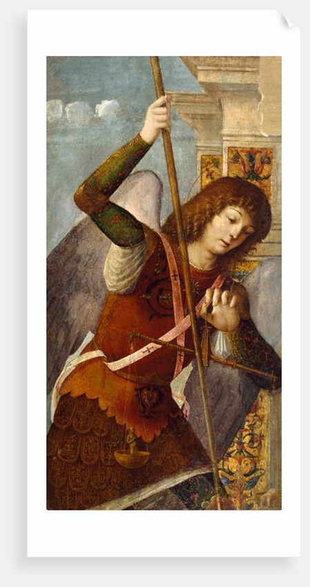 Triptych Panel with the Archangel Michael, 1490-1500 by Nicolo Rondinelli