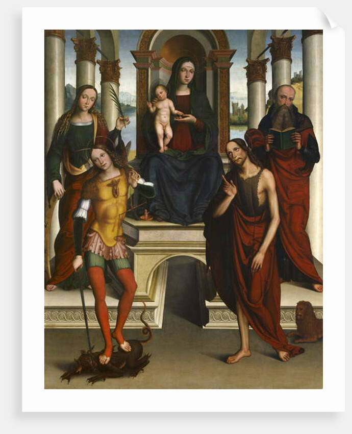 Madonna and Child Enthroned with Saints, 1506 by Michele di Luca dei Coltellini
