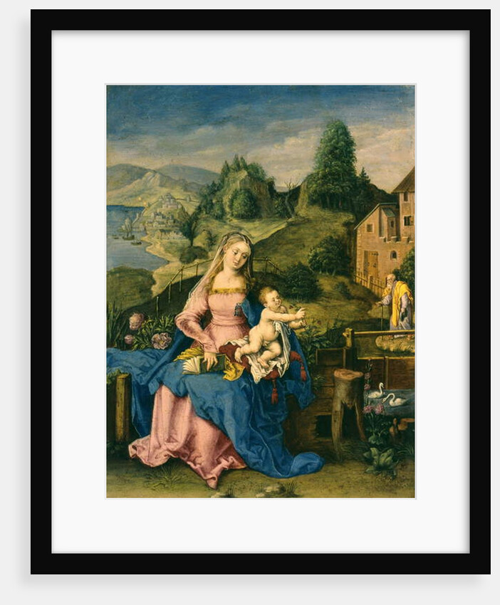 Virgin and Child in a Landscape, c.1600 by Albrecht (after) Durer or Duerer