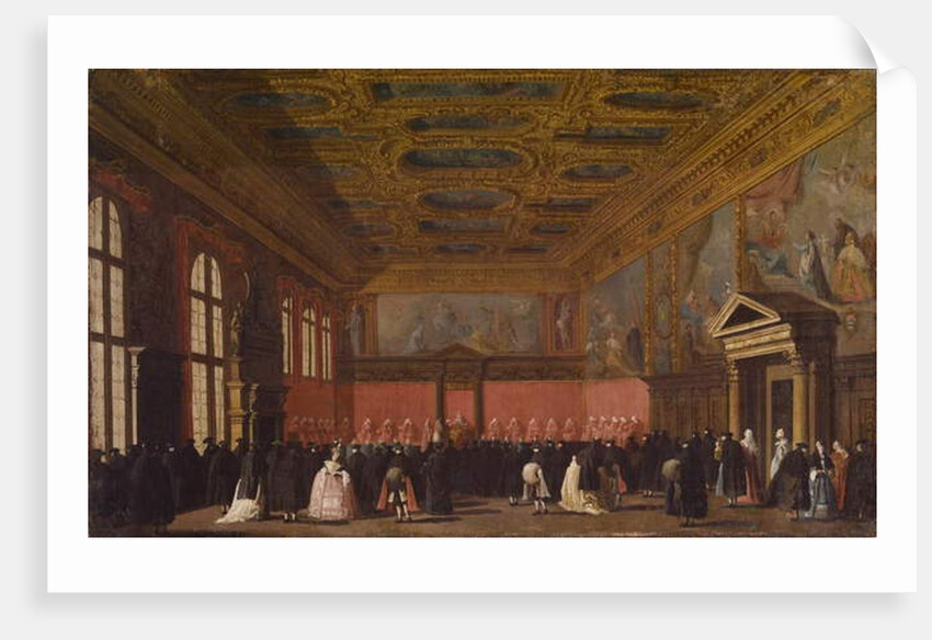 Reception of Foreign Ambassadors in the Doge's Palace, Venice, c.1765-80 by Antonio Canaletto
