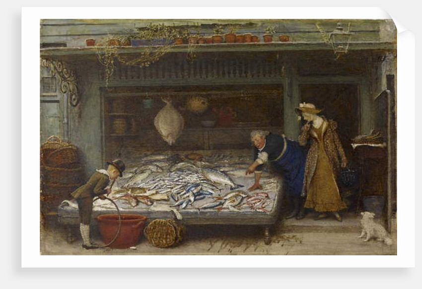 A Fishmonger's Shop, 1873 by Frederick Walker