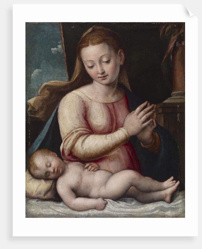 Madonna Adoring the Child, c.1580-1600 by Barbara Longhi