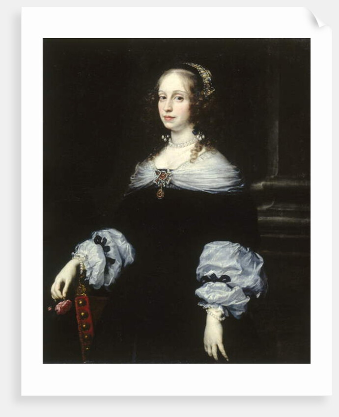 Portrait of Countess Teresa Dudley di Carpegna, 1654 by Justus Sustermans